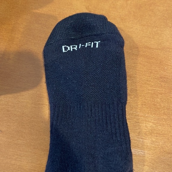 Nike Cotton Cushioned Crew Socks Black size Men 6 - 8 - Picture 2 of 4